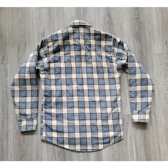 Fieldmaster Flannel Shacket, Mens M,  Plaid Button Up, USA Made, EUC - Picture 8 of 8